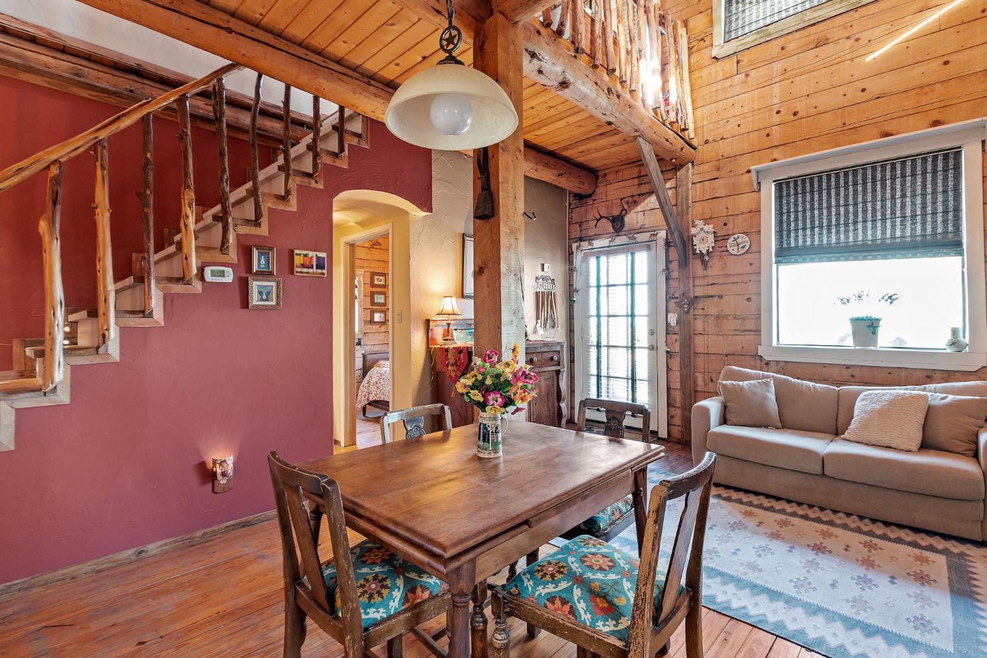 Mighty Oak Log Cabin Фредериксберг Экстерьер фото