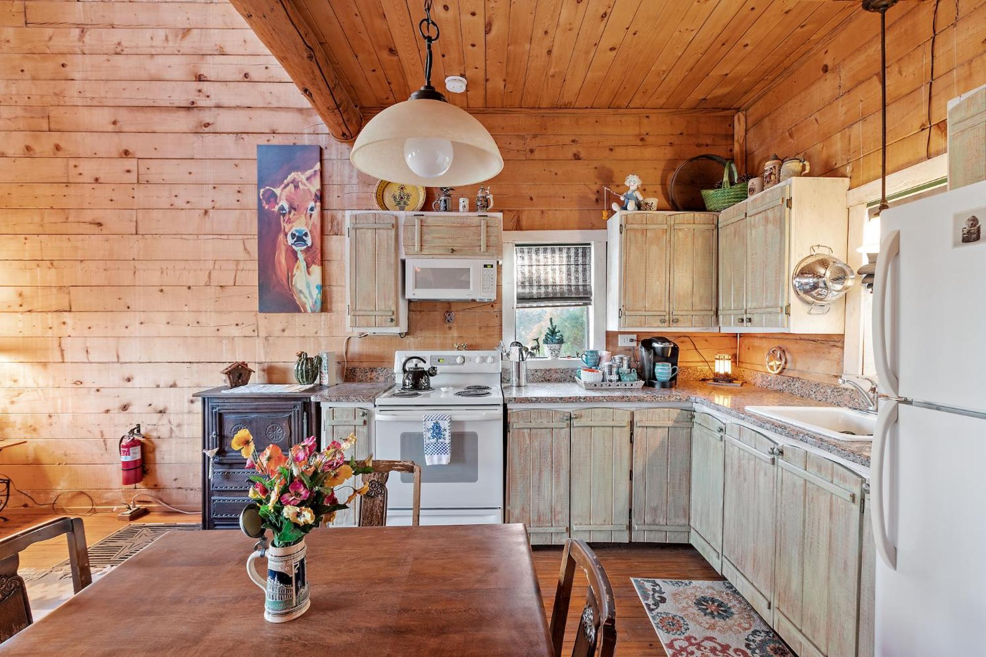 Mighty Oak Log Cabin Фредериксберг Экстерьер фото