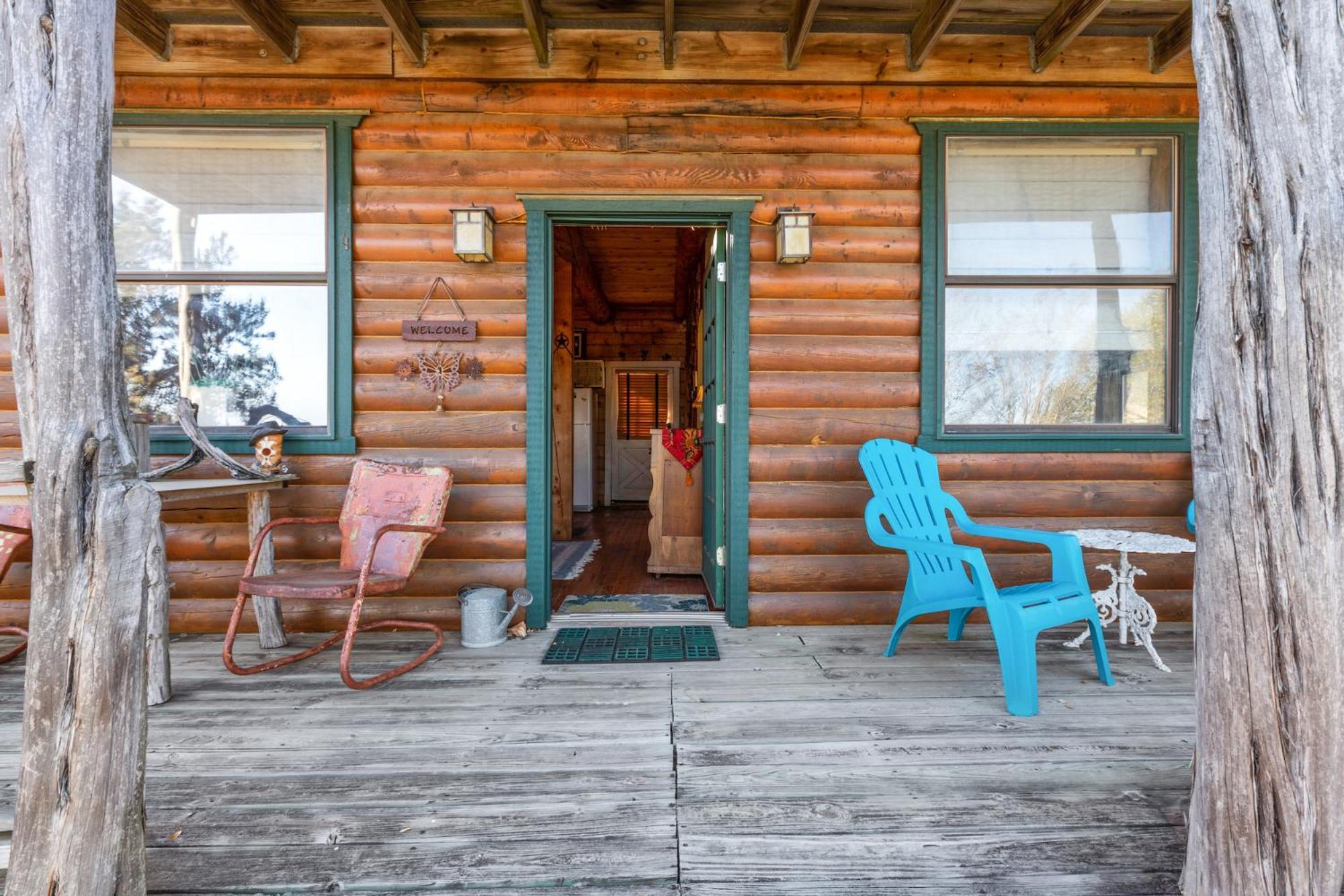 Mighty Oak Log Cabin Фредериксберг Экстерьер фото
